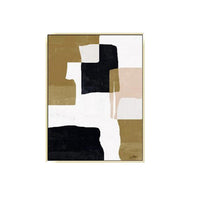 35 x 47 Set of 2 Framed Wall Art, Handpainted Abstract Modern Multicolor - BM309630