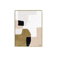 35 x 47 Set of 2 Framed Wall Art, Handpainted Abstract Modern Multicolor - BM309630