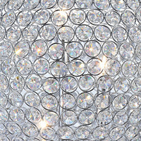 Hazel 17 Inch Table Lamp, Crystal, LED Globe Shade, Metal,  Clear Finish - BM309667