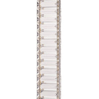 Lizy 24 Inch Table Lamp with Crystal, LED Metal Frame, Nickel Finish - BM309671