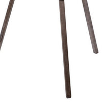 55 Inch Floor Lamp with Tripod Style Wood Frame, Spotlight, Brown and Black - BM309688