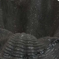 17 Inch Decorative Resin Shell, Smooth Curved Design, Textured Black - BM309717