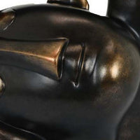 16 Inch Accent Table Decor, Bronze Resin, Artistic Gesturing Human Design - BM309775