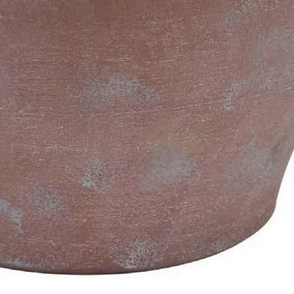 Elf 12 Inch Vase, Baluster Shape, 2 Handles, Brown, Transitional Style - BM310161