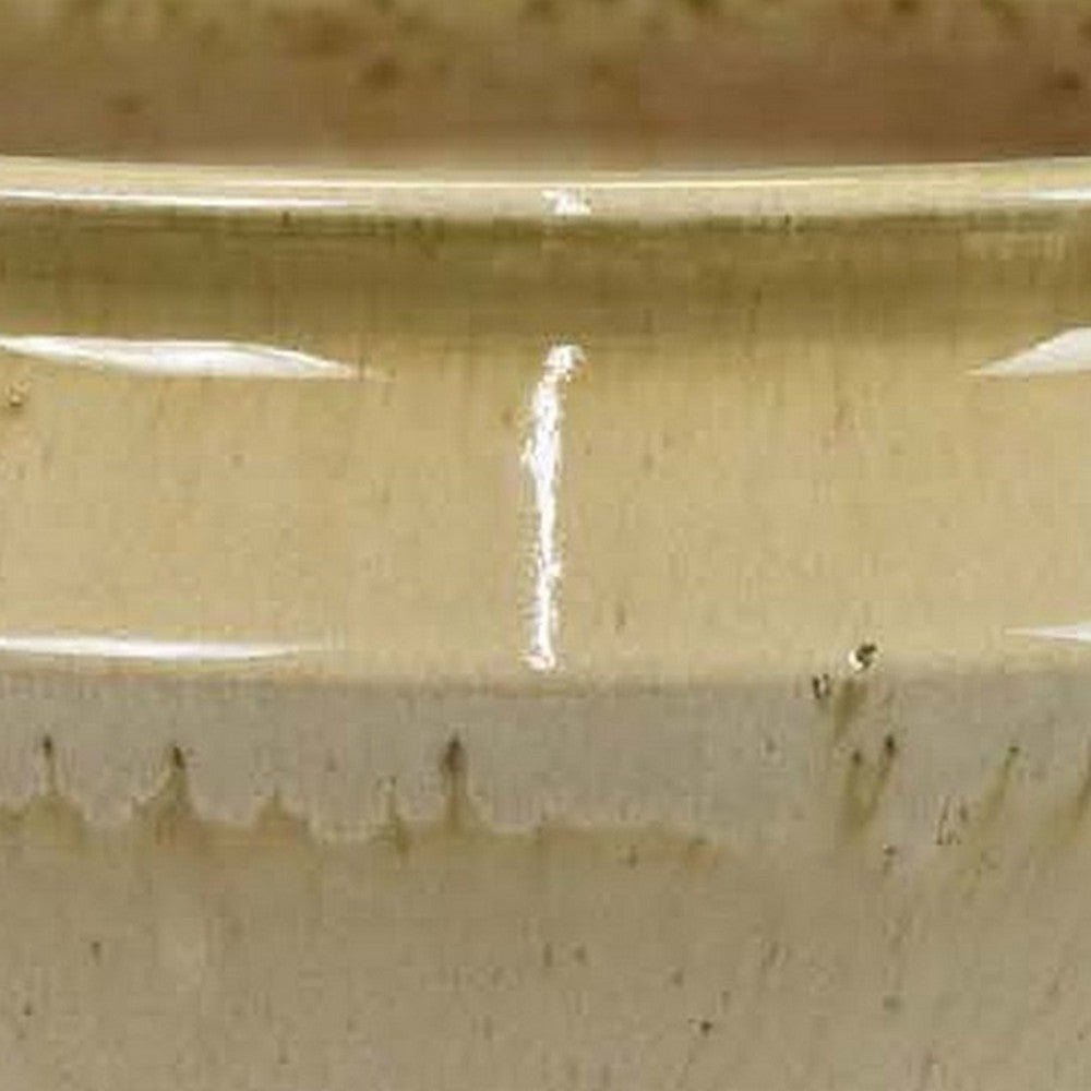 Elf 14 Inch Vase, Antique Bowl Shape, 2 Handles, Brown, Transitional Style - BM310163