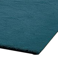 Rica 5 x 7 Area Rug, Medium, No Backing, Power Loomed Polyester, Teal - BM311082