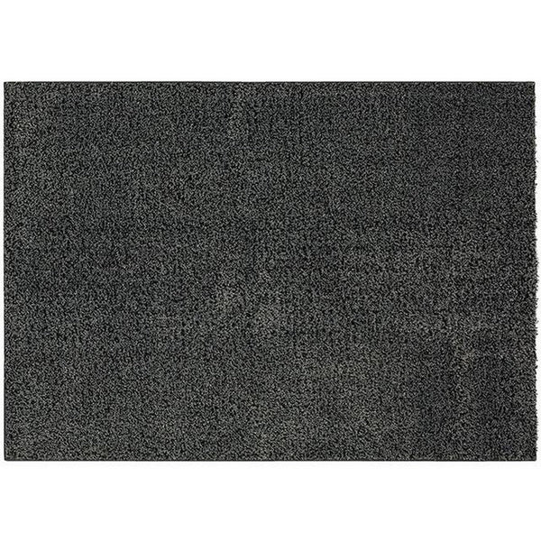 Dufu 8 x 10 Area Rug, Large, Hard Latex Backing, Polyester, Dark Gray - BM311089