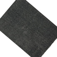 Dufu 5 x 7 Area Rug, Medium, Hard Latex Backing, Polyester, Dark Gray - BM311090