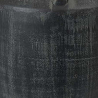 Risa 14 Inch Decorative Vase, Urn Shape, 3 Curved Handles, Antique Black - BM311511