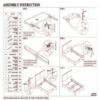 Shirin Full Size Bed, Wood, Nailhead Trim, Upholstered Headboard, Gray - BM311837