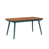 3 Piece Outdoor Coffee Table and Chairs Set, Wood Planks, Gray, Green - BM312298