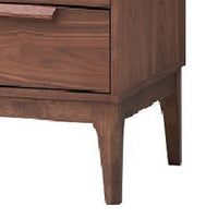 Evis 53 Inch Sideboard Server Console, 2 Cabinets, Stone Top, Walnut Brown - BM312376