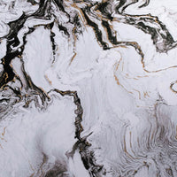 30 x 40 Set of 2 Wall Panels, Home Decor, White Black Marble Design - BM312773