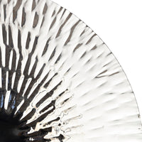 Set of 3 Decorative Wall Art Discs, Stainless Steel, Shiny Silver Finish - BM312824