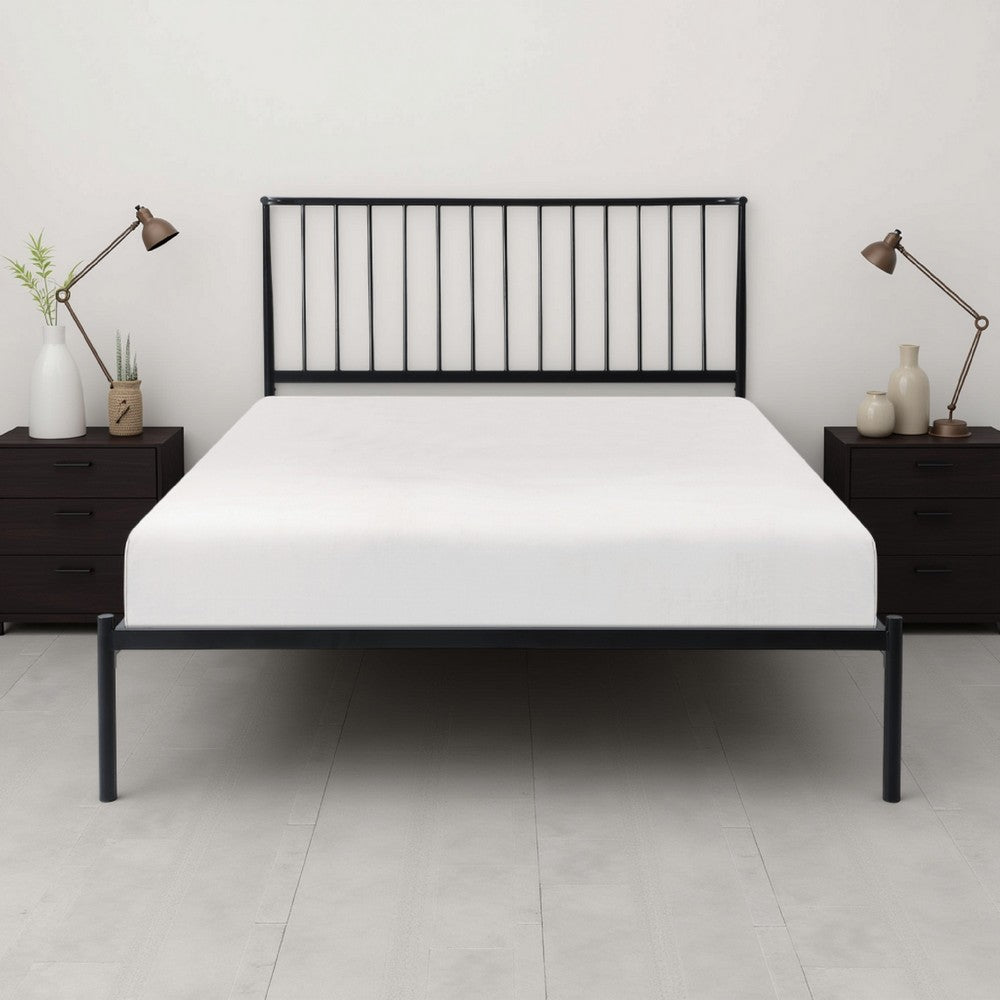 Betty枠 VECELO Full Size Bed Frame w/ Headboard, Heavy Duty Platform