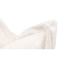 22 Inch Set of 2 Accent Throw Pillow, Textured Polyester, Cream White By Casagear Home