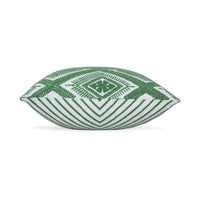 Valey 16 Inch Accent Pillow Set of 4, Indoor Outdoor, Diamond Green White - BM318578