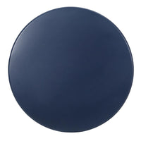 Nian Side Table, Round Top, Hourglass, Outdoor Navy Blue Iron, 18 Inch -BM321260