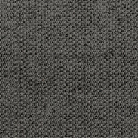 Tyna Ottoman, 27 Inch, Industrial Style Black Iron Legs, Gray Polyester -BM321539