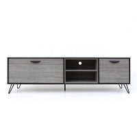 Alfie TV Media Entertainment Console Cabinet, 2 Shelves, Gray 71 Inch -BM323592
