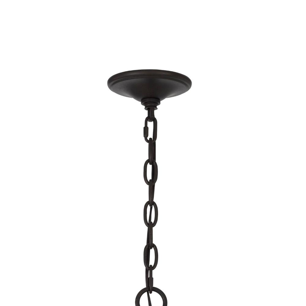 Acia 24 Inch Chandelier, Square Organza Shade, Wood, Metal  -BM324008