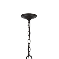 Acia 24 Inch Chandelier, Square Organza Shade, Wood, Metal  -BM324008