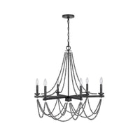Tura 30 Inch Chandelier, Classic Chrome Beaded Candelabra Design -BM324016