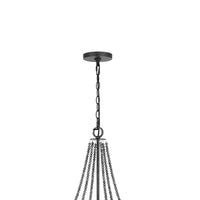 Tura 30 Inch Chandelier, Classic Chrome Beaded Candelabra Design -BM324016