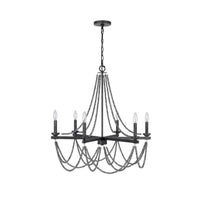 Tura 30 Inch Chandelier, Classic Chrome Beaded Candelabra Design