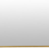 Rectangular Wall Mirror Decoration with Shelf, 17 x 24, Gold Metal -BM324523