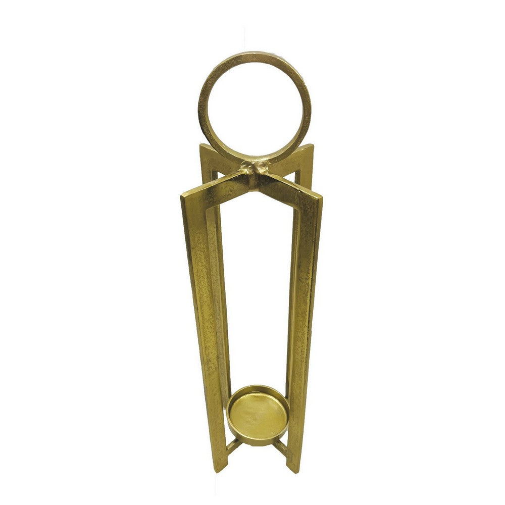 Siana Tabletop Decor, Candle Holder, 31 Inch, Gold Finished Metal -BM324571