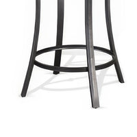 Flint Bar Height Table Round 42 Inch, Dark Brown Mahogany Wood n Metal -BM324810