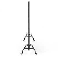 35x39 Fireplace Screen, Flower Design, Classic Matte Black Iron Finish -BM325080