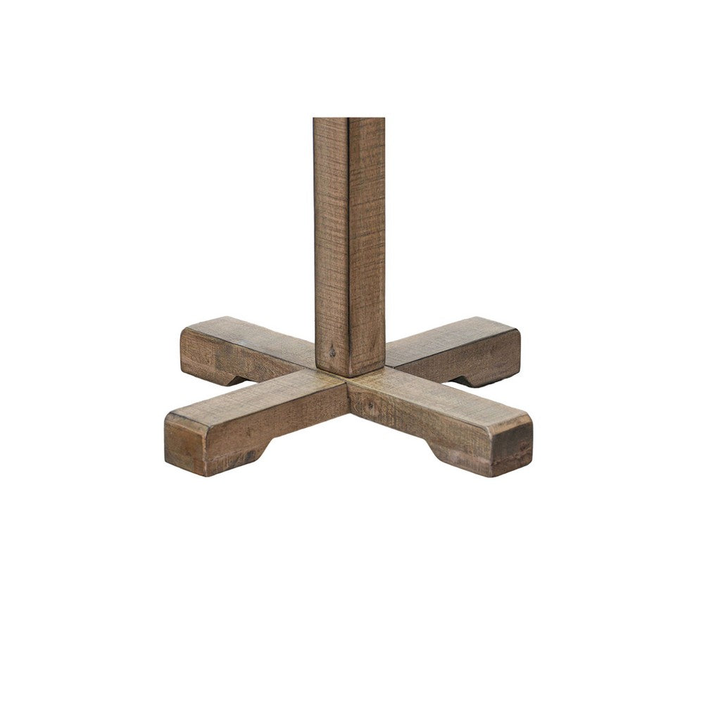 Rena Coat, Hat Tree Stand, 8 Wood Stems, 72 Inch Light Brown Mahogany -BM325364