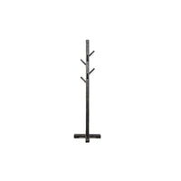 Rena Coat, Hat Rack Stand, 8 Wood Stems, 72 Inch Rustic Black Mahogany -BM325365