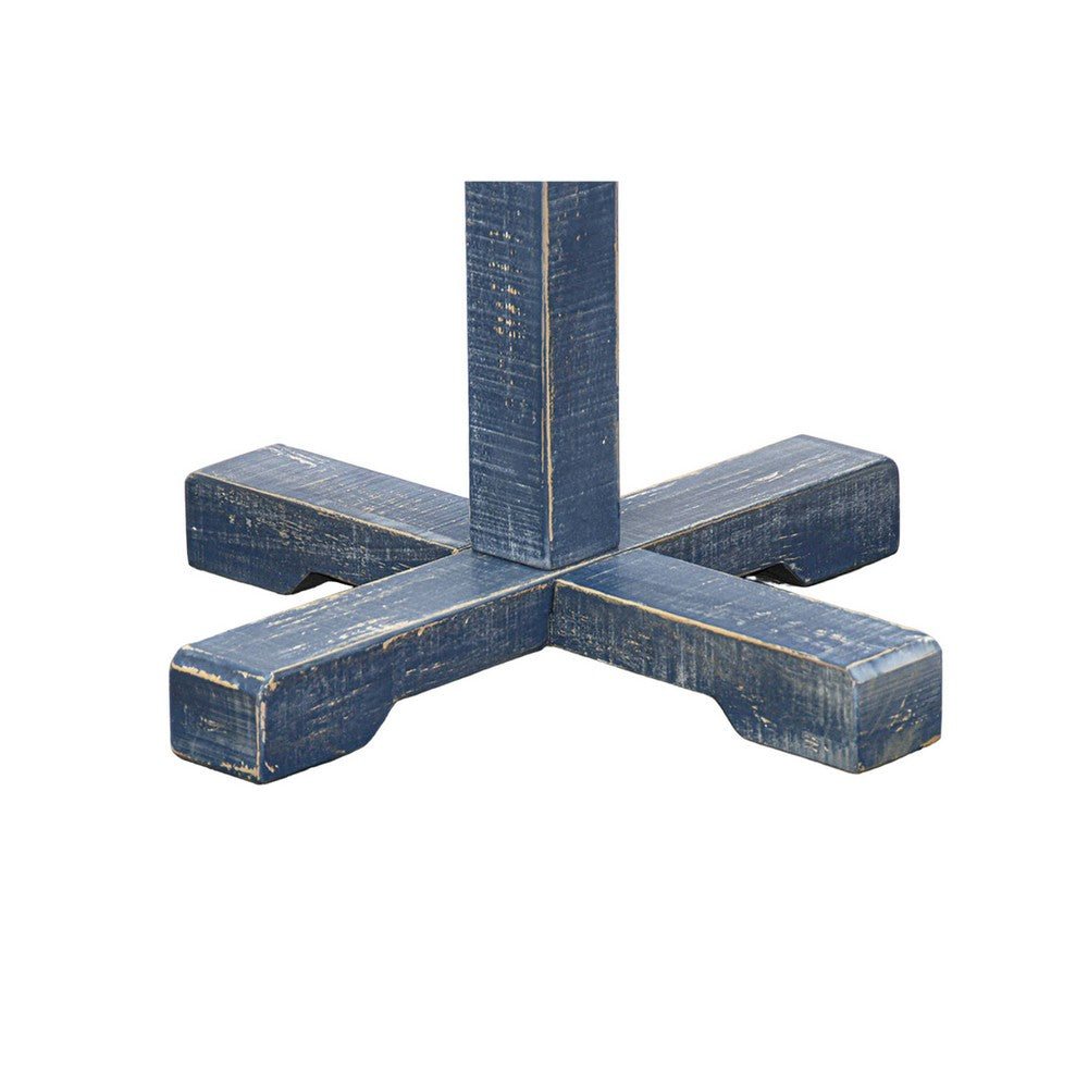 Rena Coat, Hat Rack Stand, 8 Wood Stems, 72 Inch Ocean Blue Mahogany -BM325366