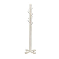 Rena Coat, Hat Rack Stand, 8 Wood Stems, 72 Inch Rustic White Mahogany -BM325368