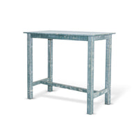 Rena Bar Height Table, 48 Inch Rectangular Seagrass Mahogany Wood -BM325407
