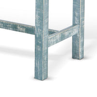Rena Bar Height Table, 48 Inch Rectangular Seagrass Mahogany Wood -BM325407