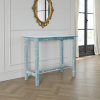 Rena Bar Height Table, 48 Inch Rectangular Seagrass Mahogany Wood -BM325407