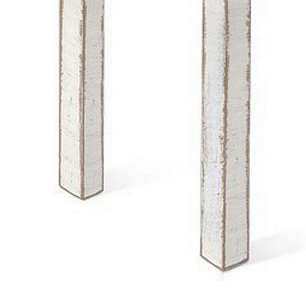 Rena Bar Height Table, 48 Inch Rectangular White Sand Mahogany Wood -BM325409