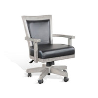 Zeka Game Chair with Wheels, Tilt, Swivel and Gas Lift, Gray Mahogany -BM325417