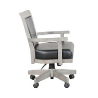 Zeka Game Chair with Wheels, Tilt, Swivel and Gas Lift, Gray Mahogany -BM325417