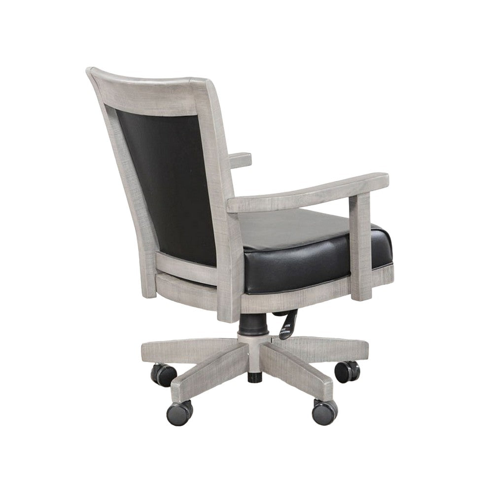 Zeka Game Chair with Wheels, Tilt, Swivel and Gas Lift, Gray Mahogany -BM325417