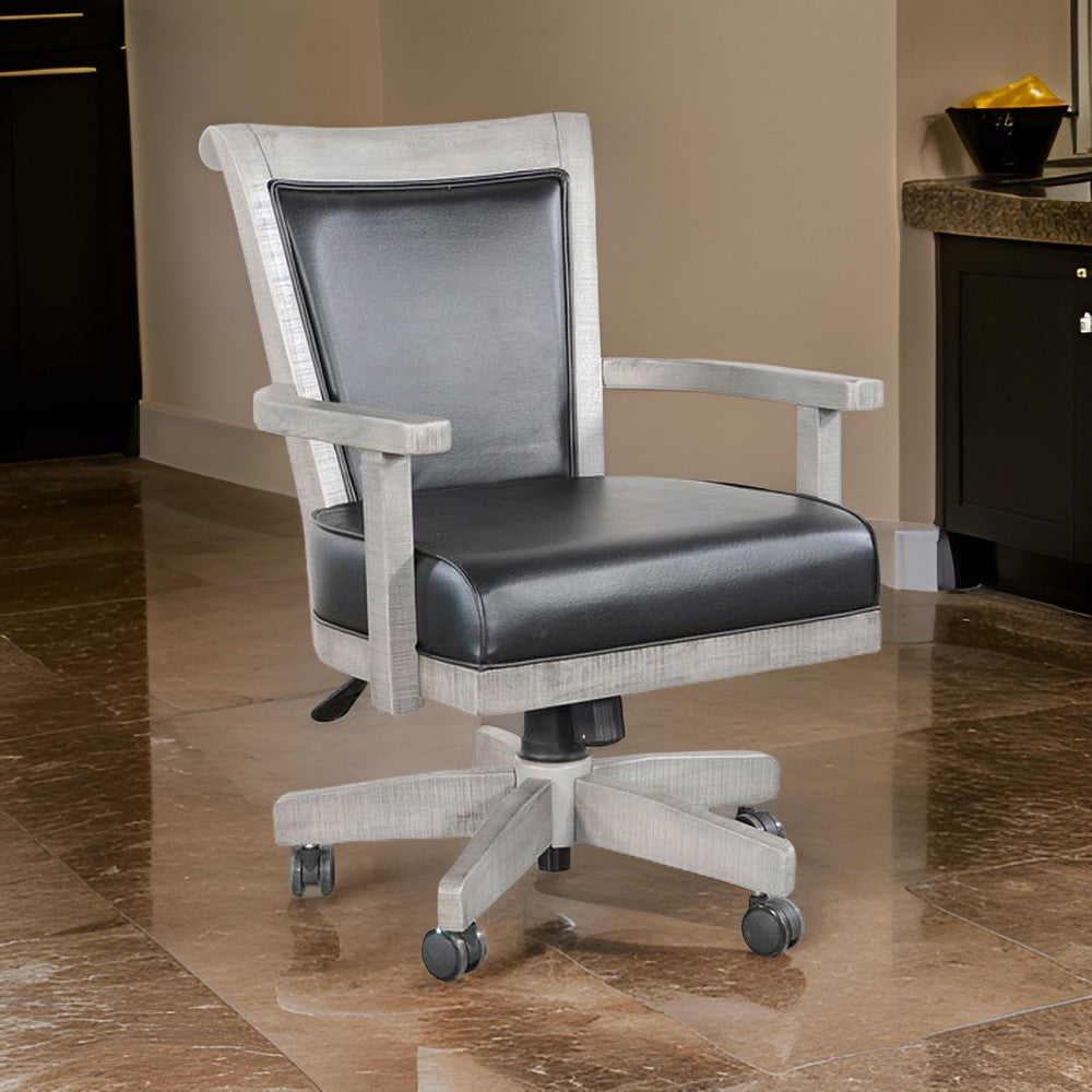 Zeka Game Chair with Wheels, Tilt, Swivel and Gas Lift, Gray Mahogany -BM325417