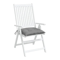 Kia Outdoor Cushion for Chair Set of 4, 20x20 Square Dark Gray Fabric -BM325568