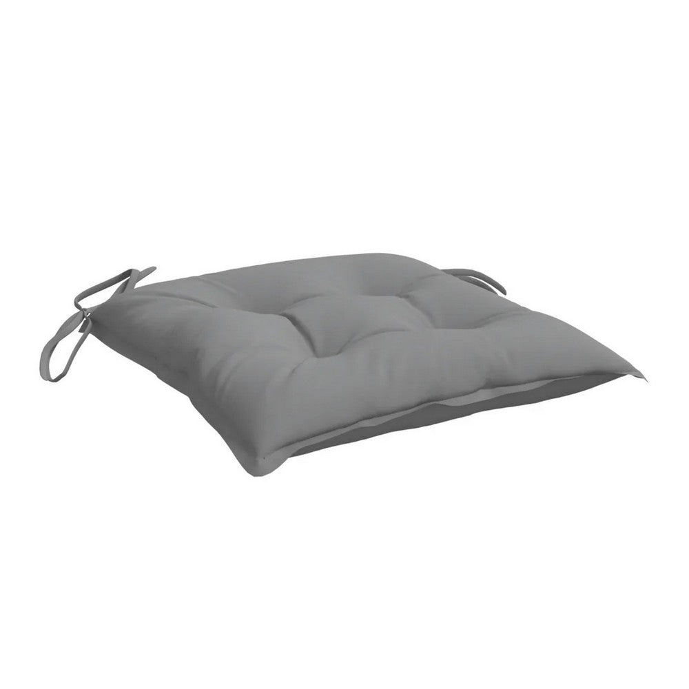 Kia Outdoor Cushion for Chair Set of 4, 20x20 Square Dark Gray Fabric -BM325568