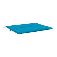 Claire Outdoor Cushion for Bench, 47 Inch Button Tufted Blue Fabric -BM325576