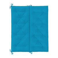 Claire Outdoor Cushion for Bench, 47 Inch Button Tufted Blue Fabric -BM325576