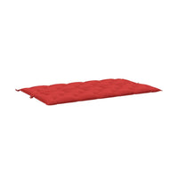 Claire Outdoor Cushion for Bench, Button Tufted Red Fabric, 71 Inch -BM325587